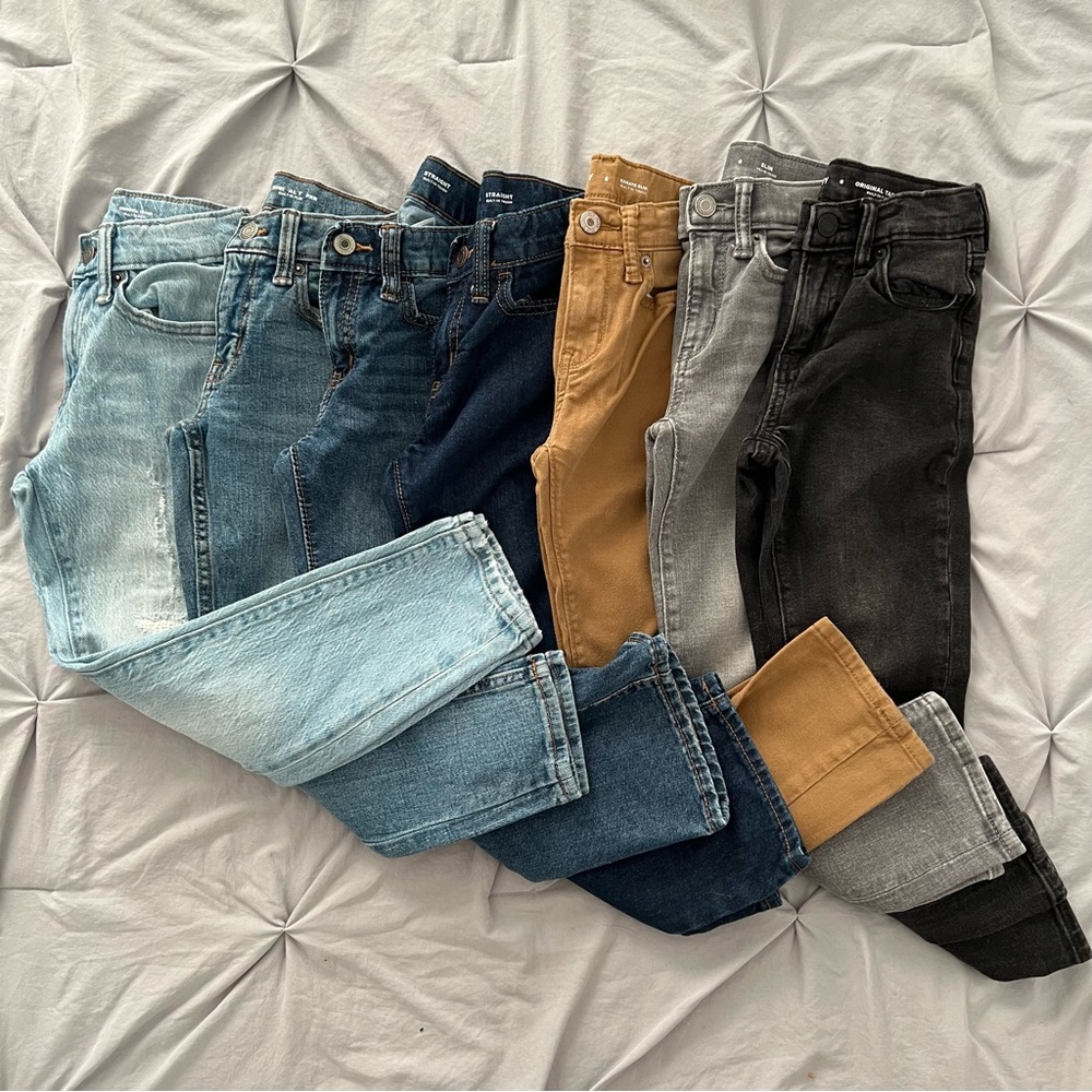 Old Navy Lot 7 Pair Of Jeans Boy’s Size 6